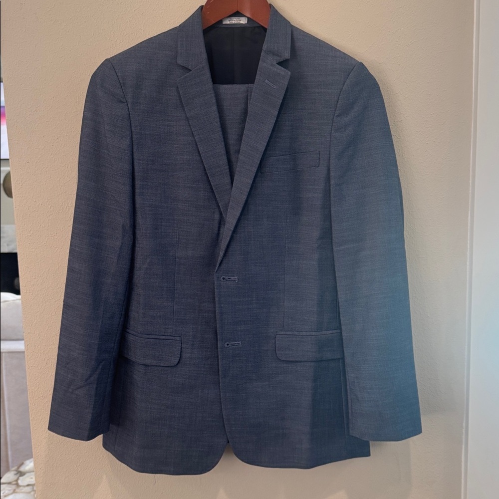 Stylish Calvin Klein Boys Blue Suit with Shirt